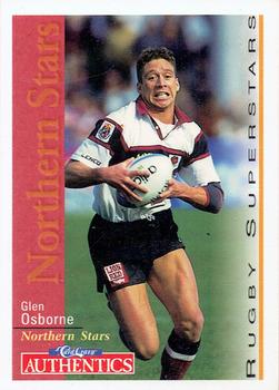 1995 Card Crazy Authentics Rugby Union NPC Superstars #15 Glen Osborne Front